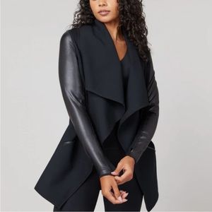Spanx drape front jacket black XL